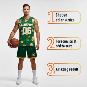 Custom St. Patrick's Day Basketball Jersey Leprechaun Party - Design Your Own - Image 4
