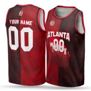 Alternative view of Custom City Basketball Jersey Atlanta Design - Add Your Name and Number