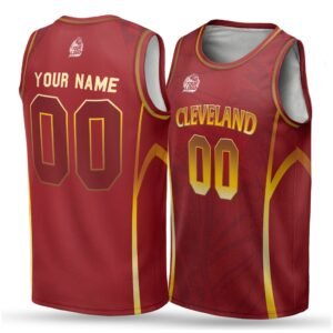 Alternative view of Custom City Basketball Jersey Cleveland Design - Add Your Name and Number