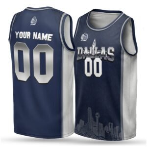 Alternative view of Custom City Basketball Jersey Dallas Design - Add Your Name and Number