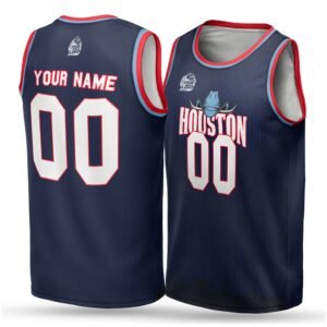 Alternative view of Custom City Basketball Jersey Houston Design - Add Your Name and Number