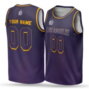 Alternative view of Custom City Basketball Jersey Los Angeles Design - Add Your Name and Number