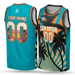 Alternative view of Custom City Basketball Jersey San Diego Design - Add Your Name and Number