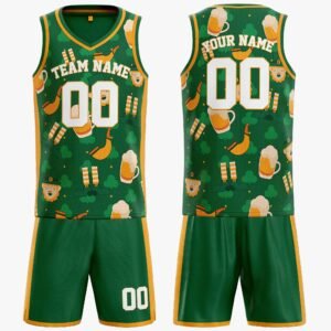 Custom St. Patrick's Day Basketball Jersey Leprechaun Party - Design Your Own - Image 3