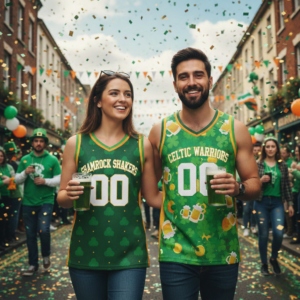 Custom St. Patrick's Day Basketball Jersey Leprechaun Party - Design Your Own - Image 6