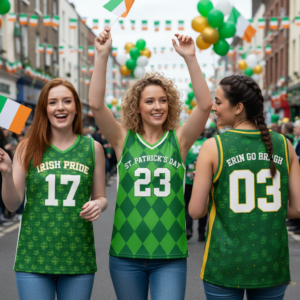 Custom St. Patrick's Day Basketball Jersey Leprechaun Party - Design Your Own - Image 7